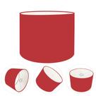 Cúpula abajur e luminária cilíndrica vivare cp-7016 Ø35x30cm - bocal nacional