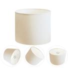 Cúpula abajur e luminária cilíndrica vivare cp-7016 Ø35x30cm - bocal nacional