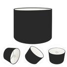 Cúpula abajur e luminária cilíndrica vivare cp-7016 Ø35x30cm - bocal nacional