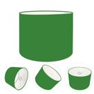 Cúpula abajur e luminária cilíndrica vivare cp-7016 Ø35x30cm - bocal nacional