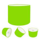Cúpula abajur e luminária cilíndrica vivare cp-7016 Ø35x30cm - bocal nacional