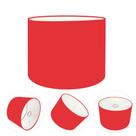 Cúpula abajur e luminária cilíndrica vivare cp-7016 Ø35x30cm - bocal nacional