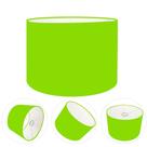 Cúpula abajur e luminária cilíndrica vivare cp-7019 Ø40x30cm - bocal nacional