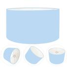 Cúpula abajur e luminária cilíndrica vivare cp-7024 Ø50x25cm - bocal nacional