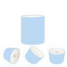Cúpula abajur e luminária cilíndrica vivare cp-8001 Ø13x15cm - bocal europeu