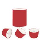 Cúpula abajur e luminária cilíndrica vivare cp-8001 Ø13x15cm - bocal europeu