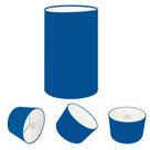 Cúpula abajur e luminária cilíndrica vivare cp-8002 Ø13x30cm - bocal europeu