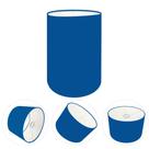Cúpula abajur e luminária cilíndrica vivare cp-8003 Ø15x20cm - bocal europeu
