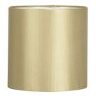 Cúpula Cilindrica de Abajur Tecido Shantung Dourado 15x16cm