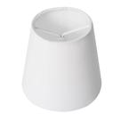 Cúpula Clássica de Abajur luminária 13x07x14cm de Tecido Algodão Branco, Preto e Bege Ref 02