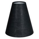 Cúpula clássica para Abajur 18x8x17cm tecido algodão soquete Nacional Cor Bege, branca ou Preta Ref 05