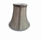 Cúpula Cone Ø15cm Cinza Prateado Com Encaixe 35mm