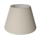 Cúpula de Abajur 19X16X28cm Tecido Algodão Soquete Nacional Ref 20A Cor Branca, Bege, Preto