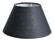 Cúpula de Abajur 20x10x30cm de Mesa Tecido Algodão Soquete Importado Cor Preto Ref 20