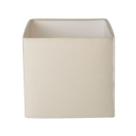 Cúpula de Abajur 20x21x21cm Quadrada Tecido algodão soquete nacional Ref 42 Bege