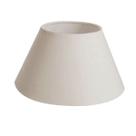 Cúpula De Abajur 30x15x40cm Grande de Tecido Algodão Soquete Nacional Ref 28 Cor Bege
