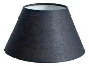 Cúpula de Abajur 30x15x45cm Tecido Algodão Soquete Importado Cor Preto Ref 24