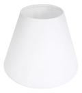 Cúpula de Abajur Cone 13x8x17cm em Tecido Algodão soquete nacional Cor Branco Ref 03
