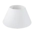 Cúpula de abajur conica 20x10x30cm de Tecido Algodão Soquete Importado Cor branco Ref 20