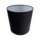 Cupula de Abajur luminária 15x15x15cm Cilíndrica De Tecido algodão Soquete Nacional Ref 83 Cor Bege, preta ou branca