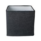 Cúpula de Abajur luminária 20x20x20cm Tecido algodão Soquete Nacional Ref 42 Cor Bege, branco e Preto