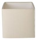 Cupula de Abajur Quadrada 15x15x15cm Tecido Algodão Soquete nacional Ref 47 cor Bege, preto, branco