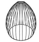 Cupula de Aramado Balloon Preto Para Pendentes e Abajures