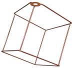 Cupula de Aramado Cubo Cobre Para Pendentes e Abajures Cupula de Aramado Cubo Cobre Para Pendentes e Abajures