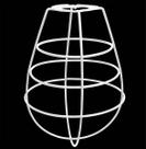 Cupula de Aramado Lampshape Branca Para Pendentes e Abajures Cupula de Aramado Lampshape Branca Para Pendentes e Abajures