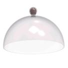 Cúpula de Plástico 25cm para Bolos Tortas Doces Pratos Bubble Crippa Amêndoa Cúpula de Plástico 25cm para Bolos Tortas Doces Pratos Bubble Crippa Amêndoa