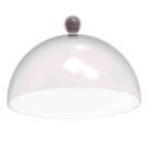 Cúpula de Plástico 25cm para Bolos Tortas Doces Pratos Bubble Crippa Amêndoa Cúpula de Plástico 25cm para Bolos Tortas Doces Pratos Bubble Crippa Amêndoa