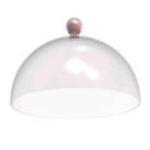 Cúpula de Plástico 30cm para Bolos Tortas Doces Pratos Bubble Crippa Rosa Himalaia Cúpula de Plástico 30cm para Bolos Tortas Doces Pratos Bubble Crippa Rosa Himalaia