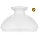 Cupula de Vidro Liso Leitoso 30,5 Para Lustre e Candelabro