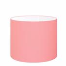Cúpula em tecido cilíndrica abajur luminária cp-4099 40x25cm rosa bebê