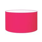 Cúpula em tecido cilíndrica abajur luminária cp-4189 50x30cm rosa pink