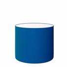 Cúpula em tecido cilíndrico abajur luminária cp-4143 35x25cm azul marinho