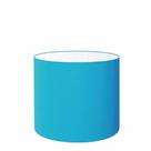 Cúpula em tecido cilíndrico abajur luminária cp-4143 35x25cm azul turquesa