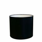 Cúpula em tecido cilíndrico abajur luminária cp-4143 35x25cm preto