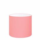 Cúpula em tecido cilíndrico abajur luminária cp-4143 35x25cm rosa bebê