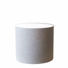 Cúpula em tecido cilíndrico abajur luminária cp-4143 35x25cm rustico cinza