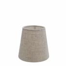 Cúpula em tecido cone abajur luminária cp-2004 14/08x13cm rustico bege