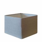Cúpula em tecido quadrada abajur luminária cp-4270 30/35x35cm rustico cinza