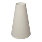 Cúpula Para Abajur 35 cm x 10 cm x 22 cm Soquete Nacional 3,5 cm Bege, Preto e Branco Tecido Algodão Ref 09