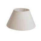 Cúpula para Abajur luminaria 27x17x43cm Tecido Algodão Soquete Nacional Ref 23 Cor bege, preto ou branco