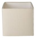 Cúpula Para Abajur Quadrada 30x30x30cm Tecido Algodão Soquete Nacional Ref 57 Cor bege, Preta ou branca