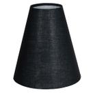 Cúpula Para Abajur Tecido Algodão Bege, Preto e Branco 20 cm x 8 cm x 19 cm Soquete Nacional 3,5 cm Ref 06