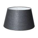 Cúpula para Abajur Tecido Algodão Bege, Preto e Branco 23 cm x 30 cm x 40 cm Soquete Nacional 3,5 cm Ref 33