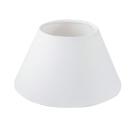 Cúpula Para Abajur Tecido Algodão Branco, Preto e Branco 23 cm x 14 cm x 36 cm Soquete Nacional 3,5 cm Ref 21