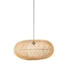 Cúpula Para Luminária De Teto Em Rattan 60Cm X 30Cm Rafimex
