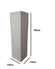 Cúpula Plisada De 50cm Branca Bronzearte